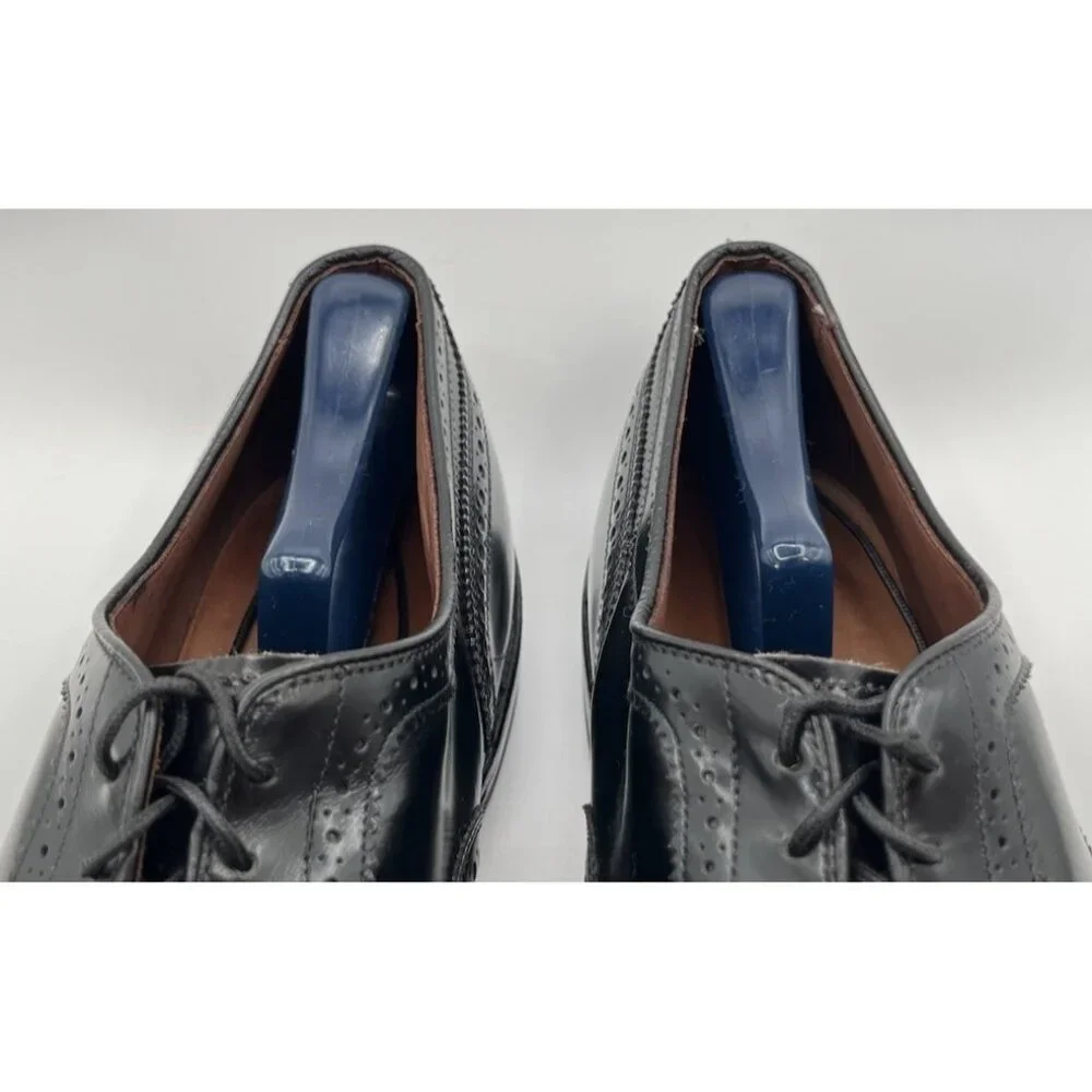 Allen Edmonds McAllister Oxford Wingtip Brogue Black Leather Shoes Size 15AA
